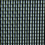 Close-up of a grid pattern with vertical and horizontal lines creating small rectangles. The pattern is slightly wavy on the left side.